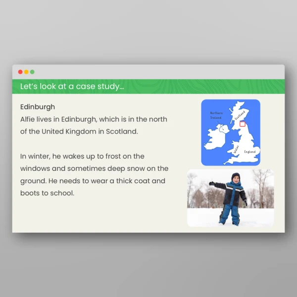 An image of the Seasons of the UK Geography PPT Resource