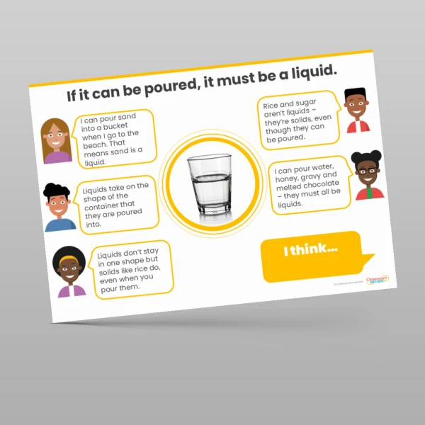 An image of the States of Matter Concept Cartoons Resource