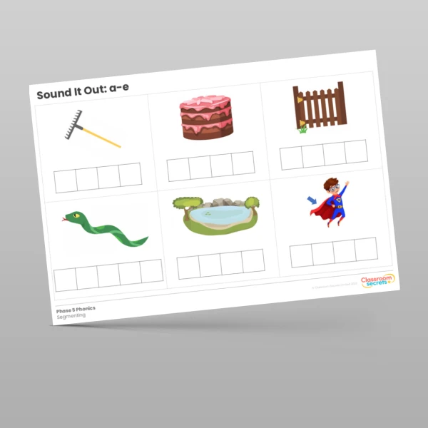 An image of the Phonics Sound It Out a-e Resource