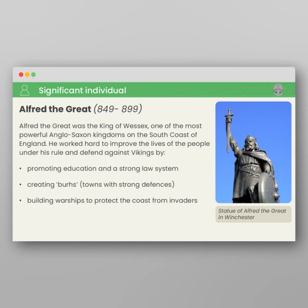 An image of the The Vikings How did Alfred the Great Unify England? PPT Resource