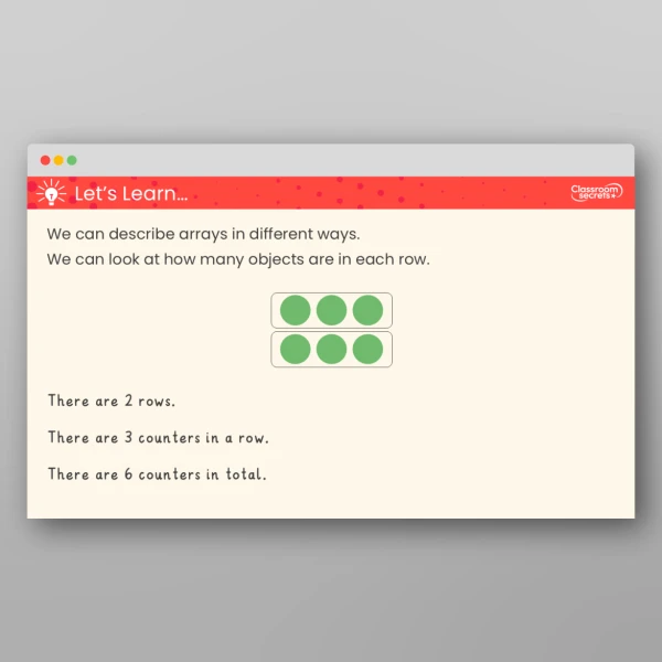 An image of the Make Arrays Teaching PPT Resource