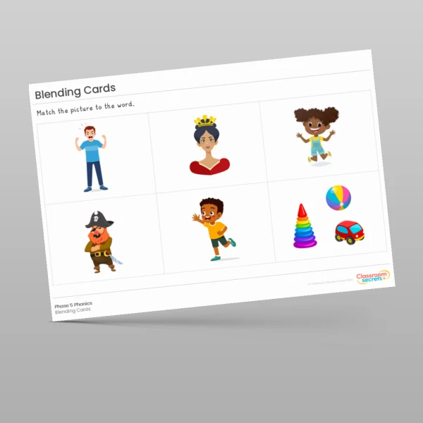 An image of the Blending Cards: oy Resource