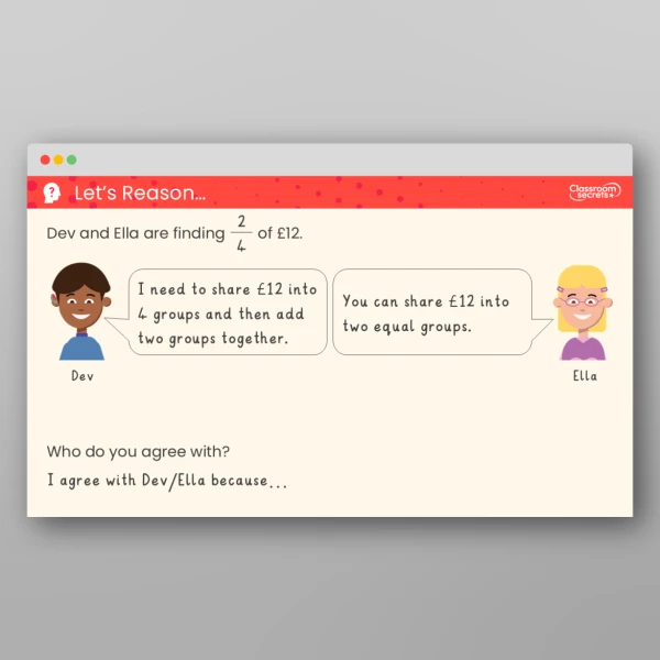 An image of the Recognise the Equivalence of a Half and Two-Quarters Teaching PPT Resource
