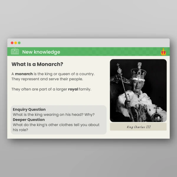 An image of the Lesson 1: What is the Role of a Monarch? PPT Resource