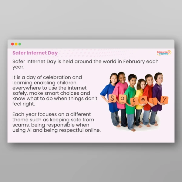 An image of the Safer Internet Day Whole School Assembly Resource