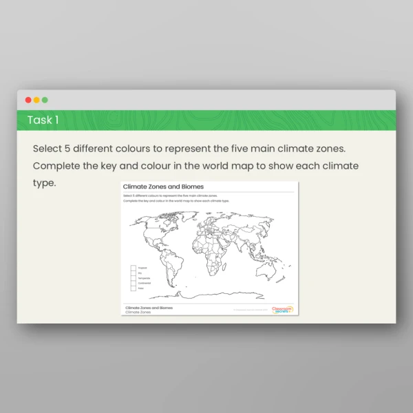 An image of the Climate Zones Geography PPT Resource