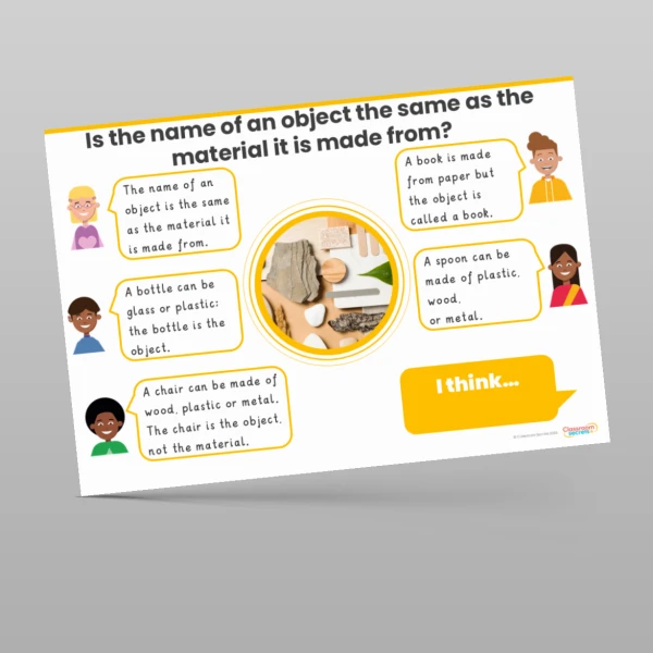 An image of the Everyday Materials Concept Cartoons Resource