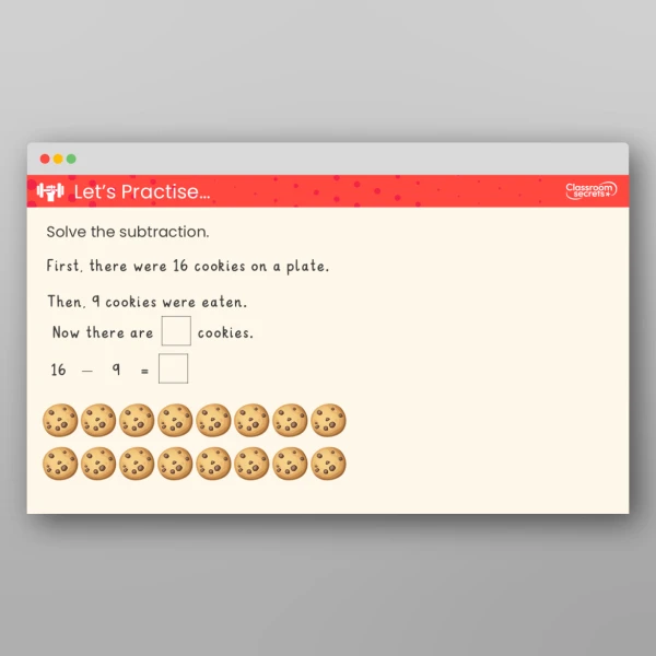An image of the Subtraction - Counting Back Teaching PPT Resource