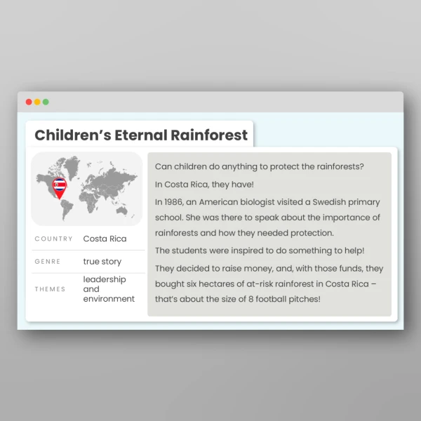 An image of the Around the World in 80 Stories - Central America Resource