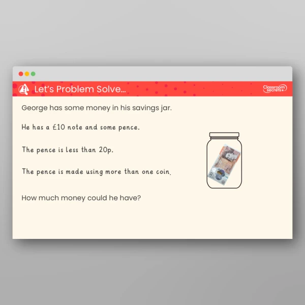 An image of the Count Money (Pounds and Pence) Teaching PPT Resource