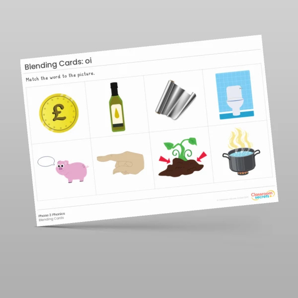 An image of the Blending Cards: oi Resource