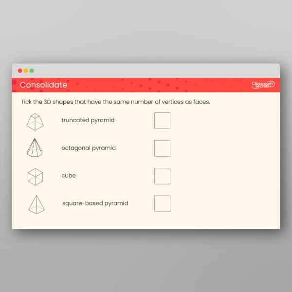 An image of the 3D Shapes Tutor PPT Resource