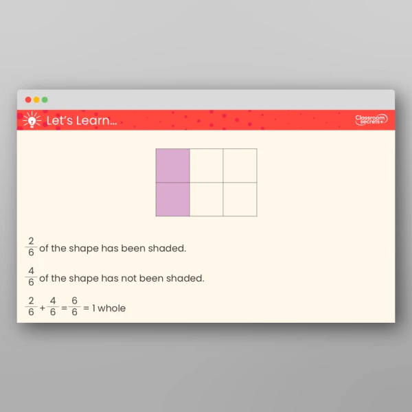 An image of the Partition the Whole Teaching PPT Resource