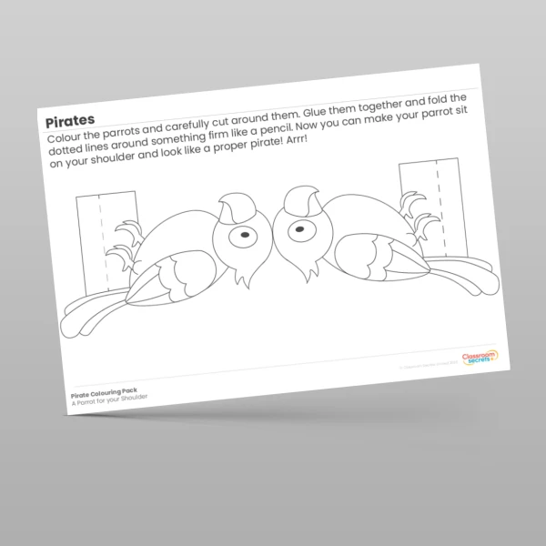 An image of the Pirates Colouring Pack Resource