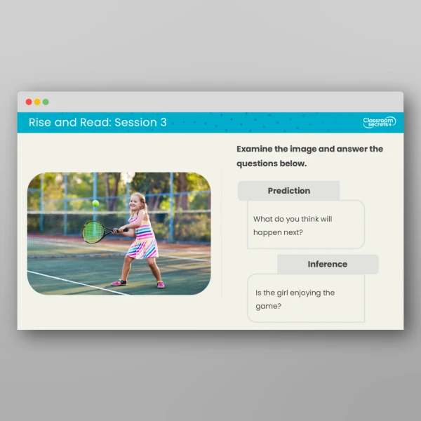 An image of the Rise and Read Wimbledon Resource