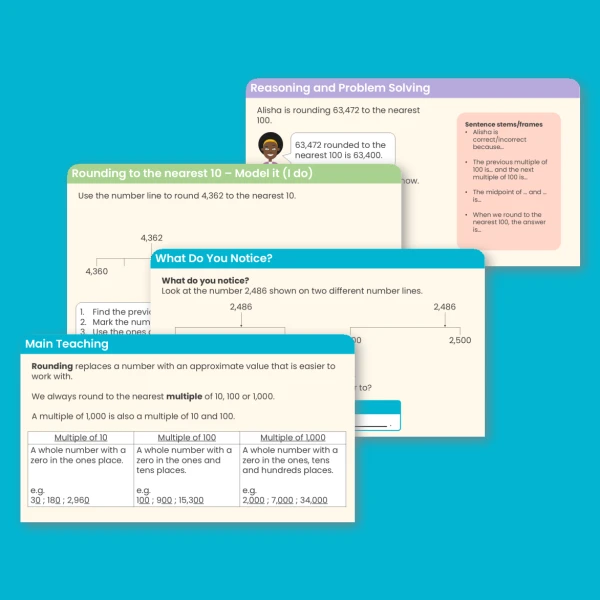 Year 5 Round to the Nearest 10, 100 or 1,000 Place Value Teaching PowerPoint