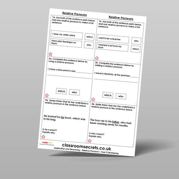 An image of the Free Relative Pronouns Application and Reasoning Resource