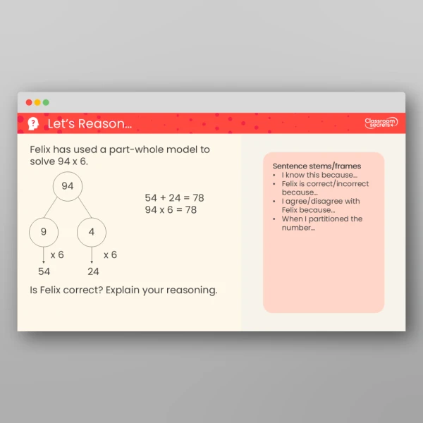 An image of the Informal Written Methods for Multiplication Teaching PPT Resource