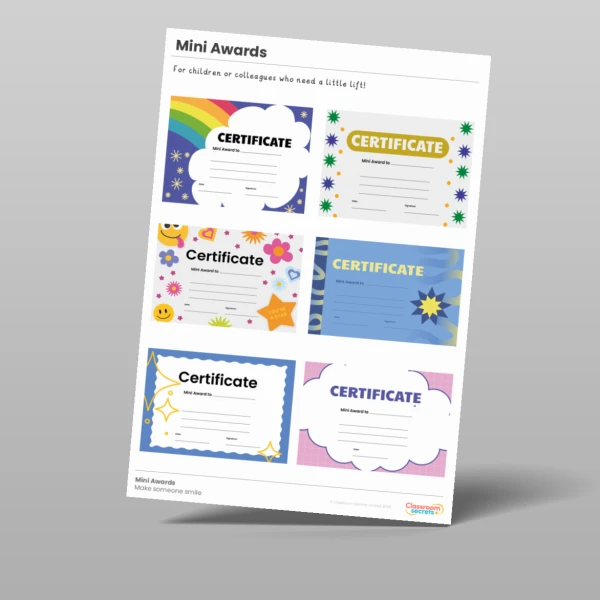 An image of the Spread Some Kindness Mini Awards Resource