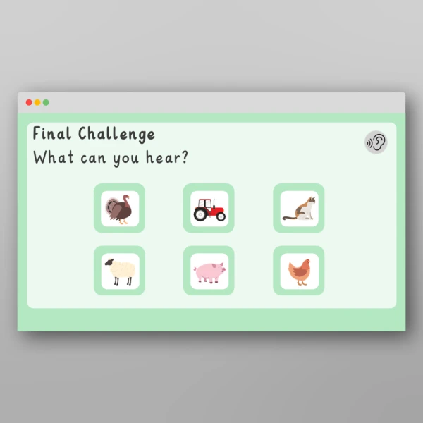 An image of the Phase 1 Phonics Environmental Sounds Farm PPT Resource