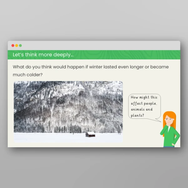 An image of the Autumn and Winter Geography PPT Resource