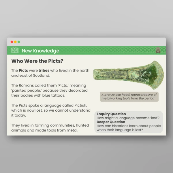 An image of the Lesson 1: Who Were the Scots and the Picts? PPT Resource