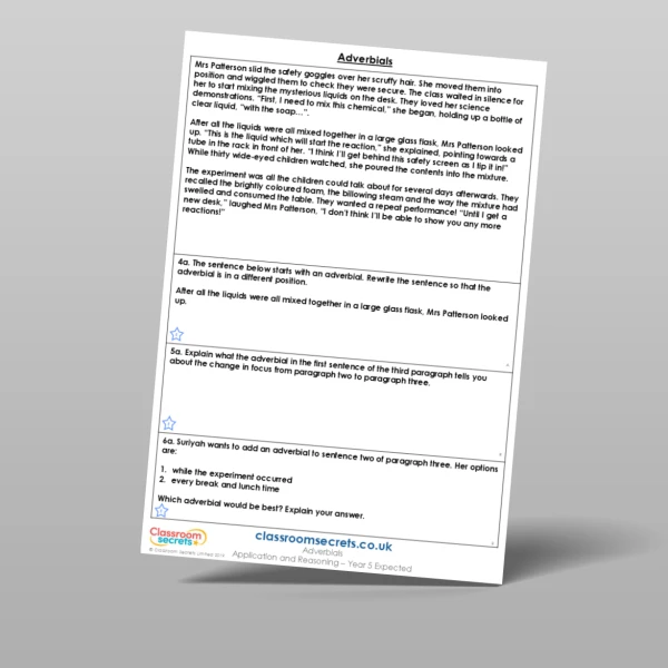 An image of the Adverbials Application and Reasoning Resource