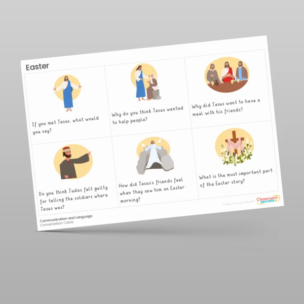 An image of the Easter Conversation Cards Resource