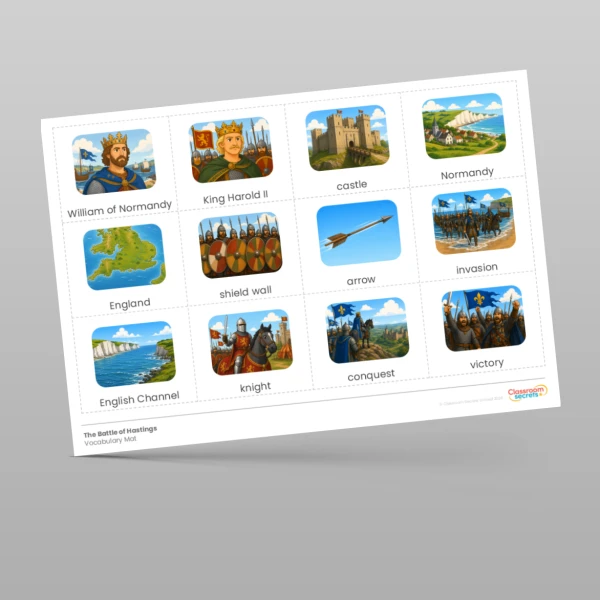 An image of the The Battle of Hastings Vocabulary Resource