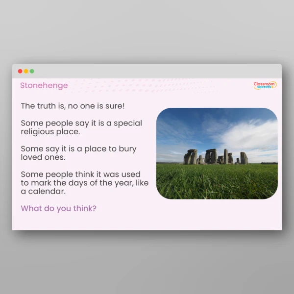 An image of the Stonehenge Teaching PPT Resource