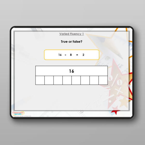 Year 3 Divide By 8 Modelling Ppt Resource | Classroom Secrets