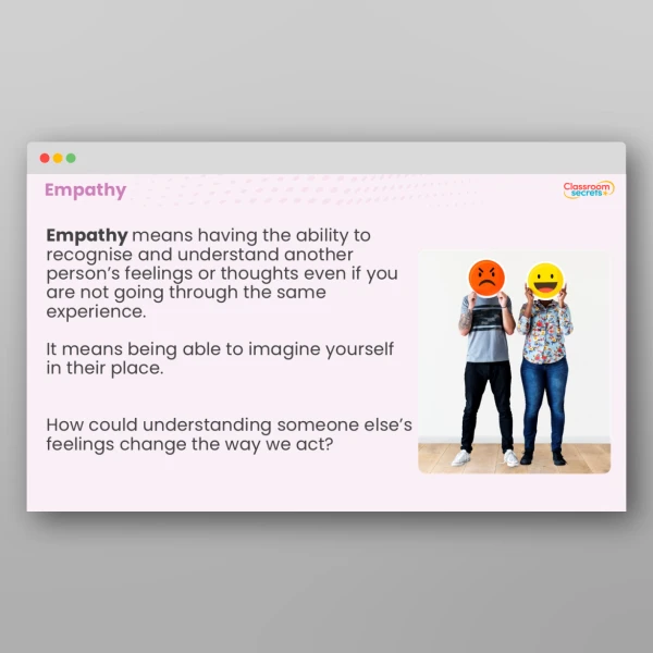 An image of the UKS2 Values - Empathy Resource