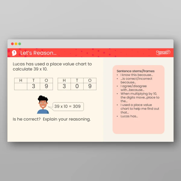 An image of the Multiply by 10 Teaching PPT Resource