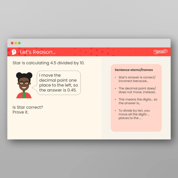 An image of the Divide by 10, 100 and 1,000 Teaching PPT Resource
