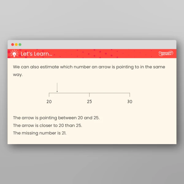 An image of the Estimate on a Number Line to 50 Teaching PPT Resource