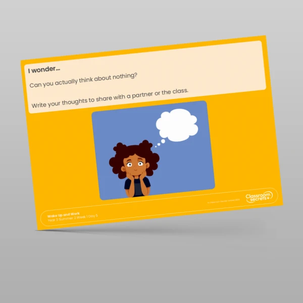 An image of the Summer 2 Week 1 Wake Up and Work Resource