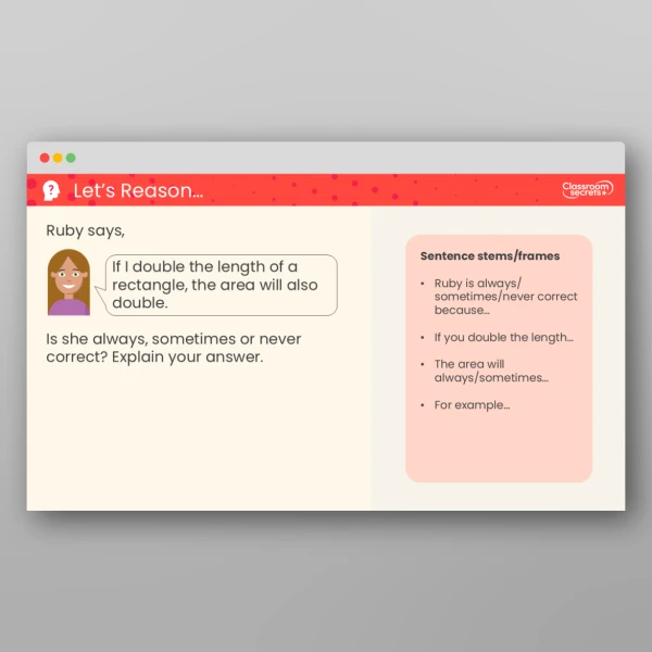 An image of the Shapes - Same Area PPT Resource