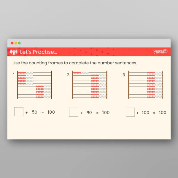 An image of the Bonds to 100 (Tens)Teaching PPT Resource