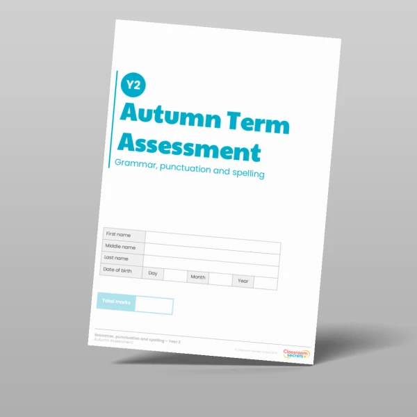 An image of the Autumn Term GPS Assessment Resource