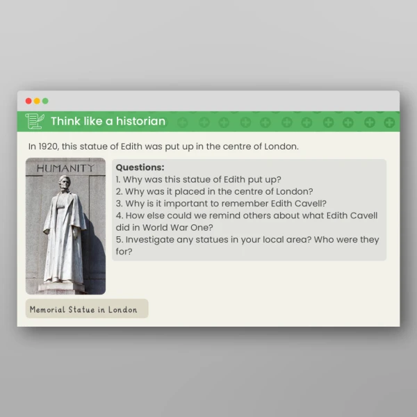 An image of the Lesson 4: Who Was Edith Cavell? PPT Resource