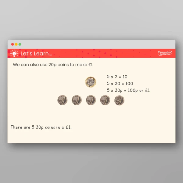 An image of the Make a Pound Teaching PPT Resource