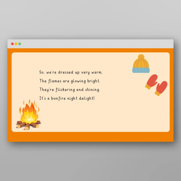 An image of the Bonfire Night Rhyme Resource