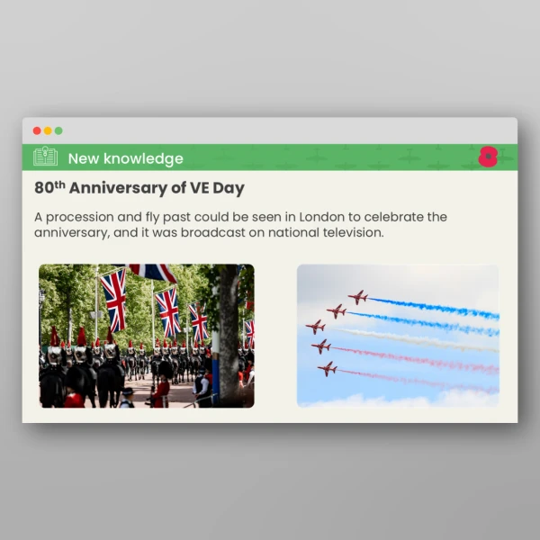 An image of the VE Day Whole School Assembly PPT Resource