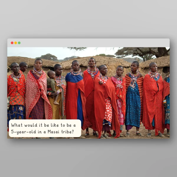 An image of the Amazing World - African Safari I Wonder Discussion Prompts Resource