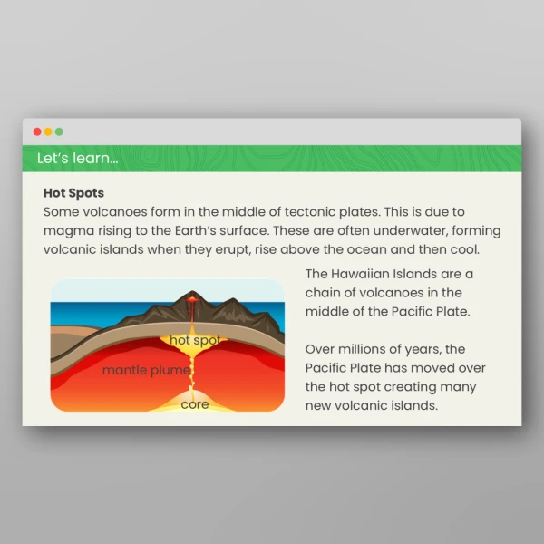 An image of the Why Do Volcanoes Form Here? Lesson Resource