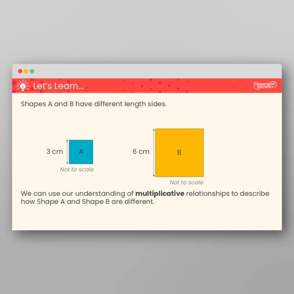 An image of the Use Scale Factors Teaching PPT Resource