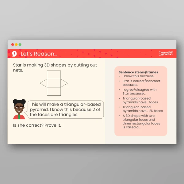 An image of the Make 3D Shapes Teaching PPT Resource