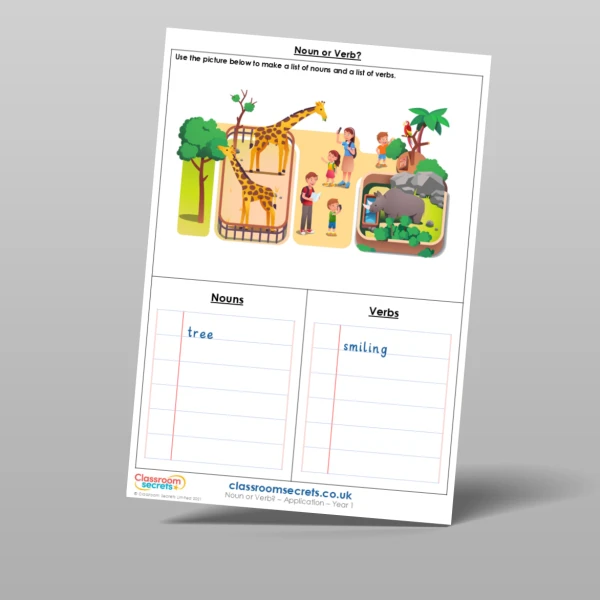 An image of the Noun or Verb? Application Resource