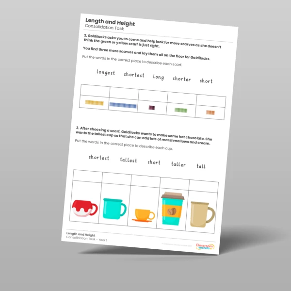 An image of the Length and Height Consolidation Task Resource