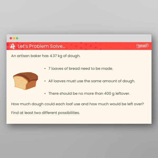 An image of the Divide Decimals by Integers Teaching PPT Resource